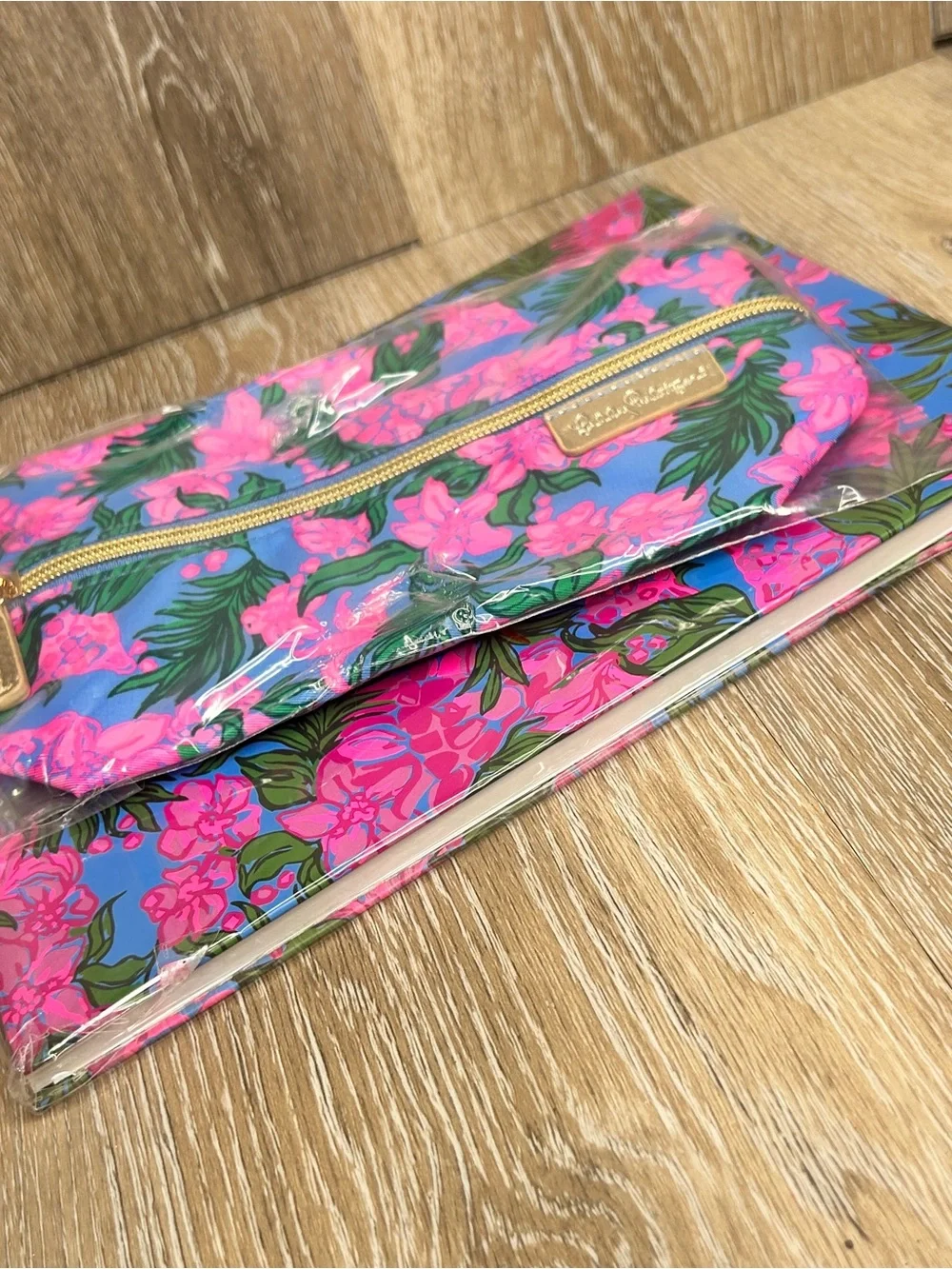 NIP Lilly Pulitzer Safari Sunset Sketchbook & Pencil Case Pouch Set